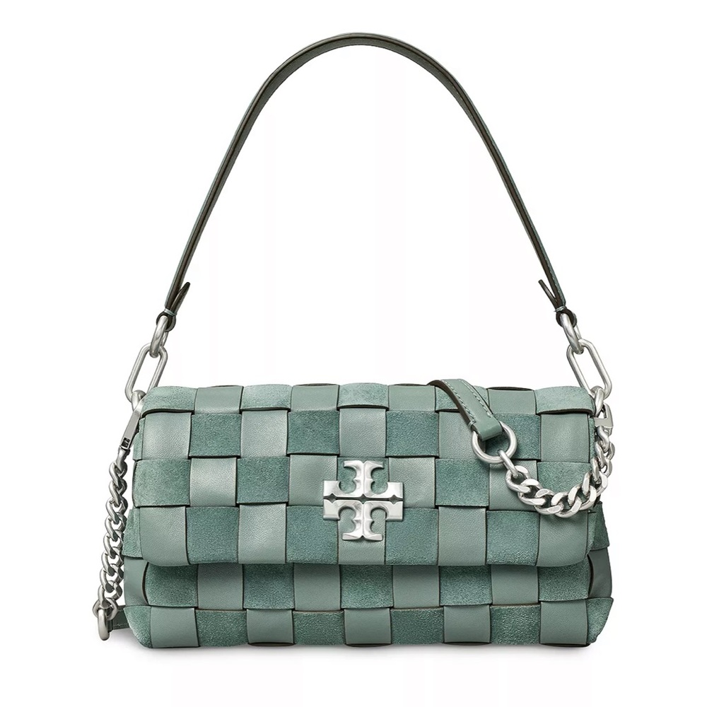 Kira Small Woven Shoulder Bag - Tory Burch
